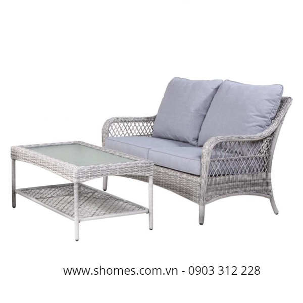 Nơi bán bàn ghế sofa mây bằng nhựa