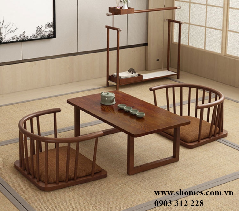 bàn ghế gỗ cafe cóc