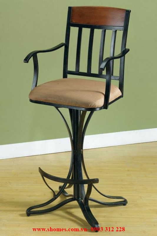 ghế khung sắt lót nệm