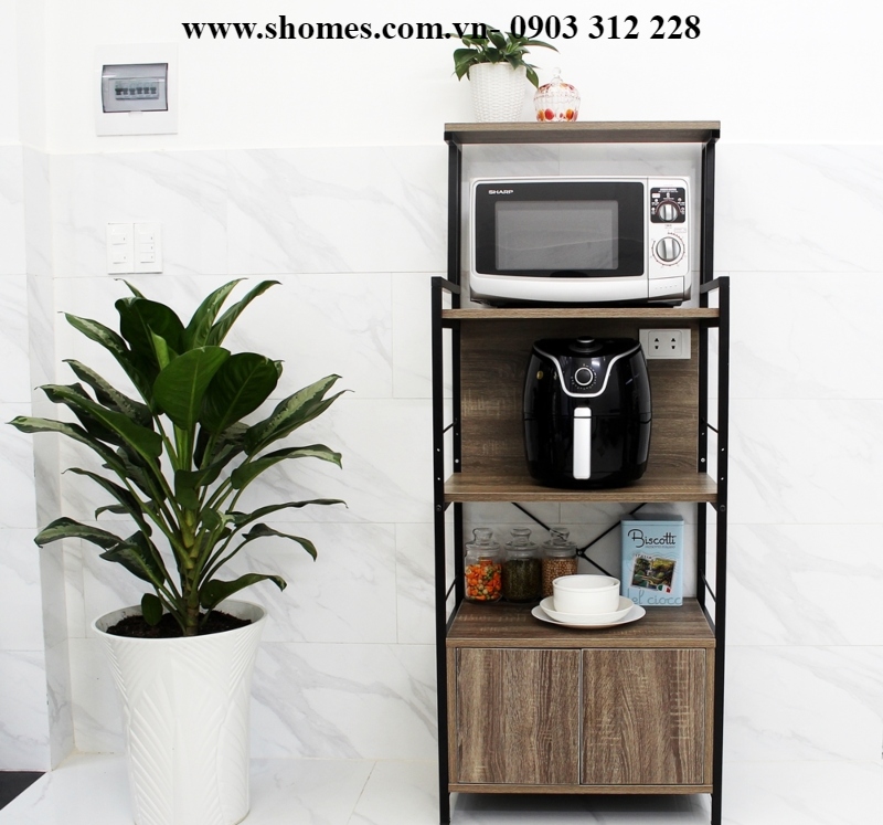 kệ bếp gỗ công nghiệp