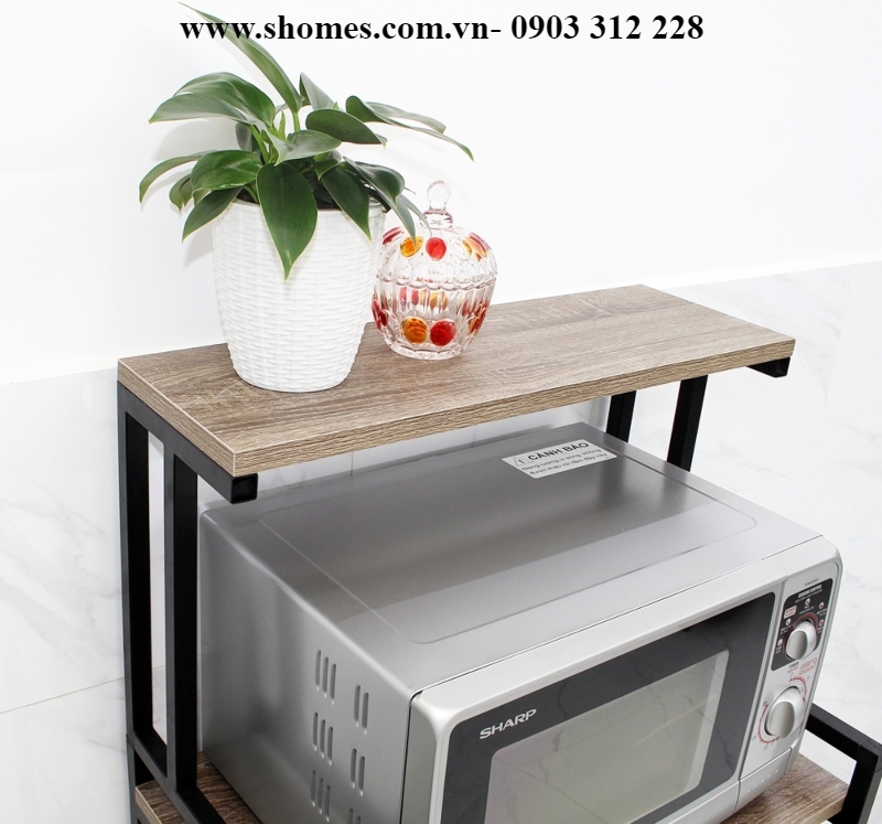 kệ bếp gỗ nhiều ngăn