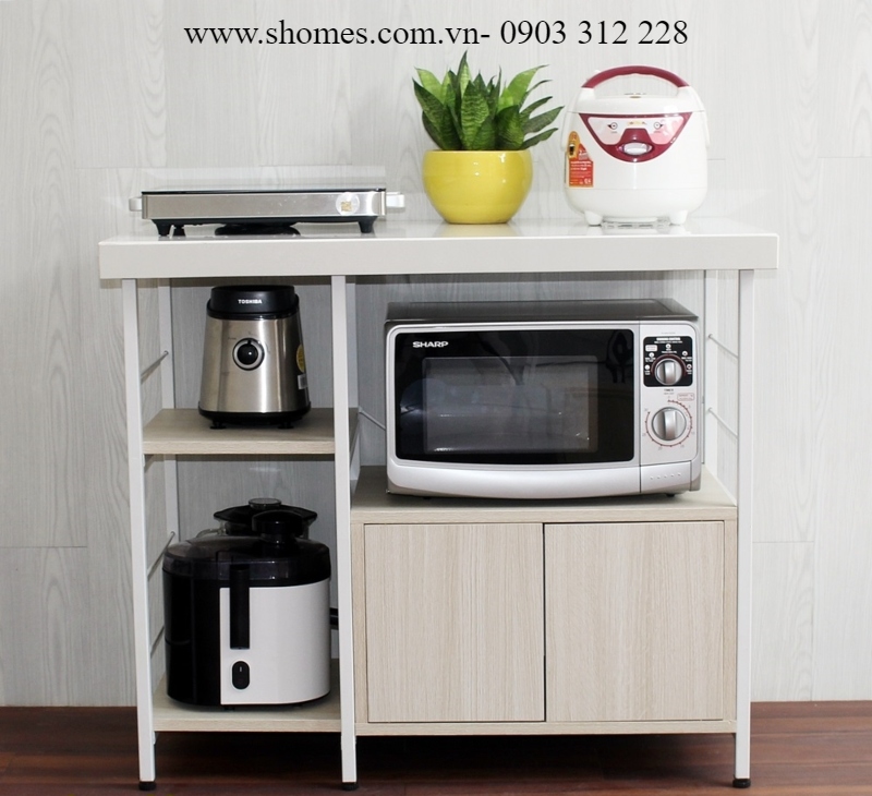 Kệ tủ gỗ 3 tầng mẫu tủ bếp gỗ rẻ đẹp