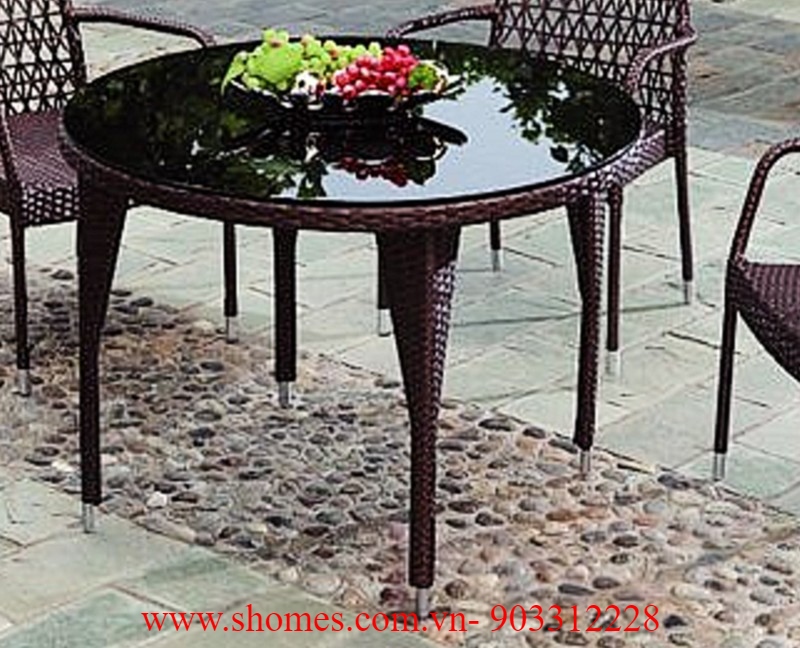 nơi bán bàn ghế nhựa mây