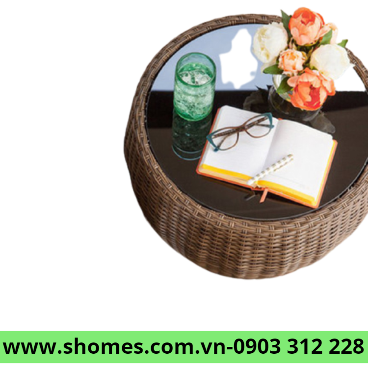 Bộ sofa nhựa giả mây hình trứng sofa mây nhựa giá rẻ