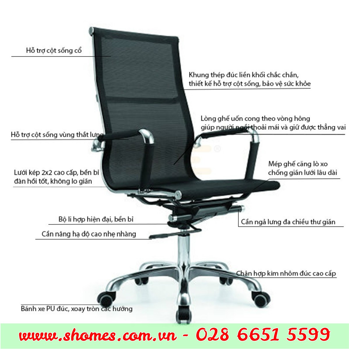 GHẾ LƯỚI XOAY VĂN PHÒNG LƯNG CAO 723 GHẾ LƯỚI XOAY VĂN PHÒNG LƯNG CAO 723, ghế lưới xoay, ghế lưới văn phòng, ghế nhân viên, ghế lưới lưng cao